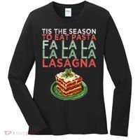 Christmas Fa la Lasagna Pasta Holidays Women's Long Sleeve Shirt thumb 0