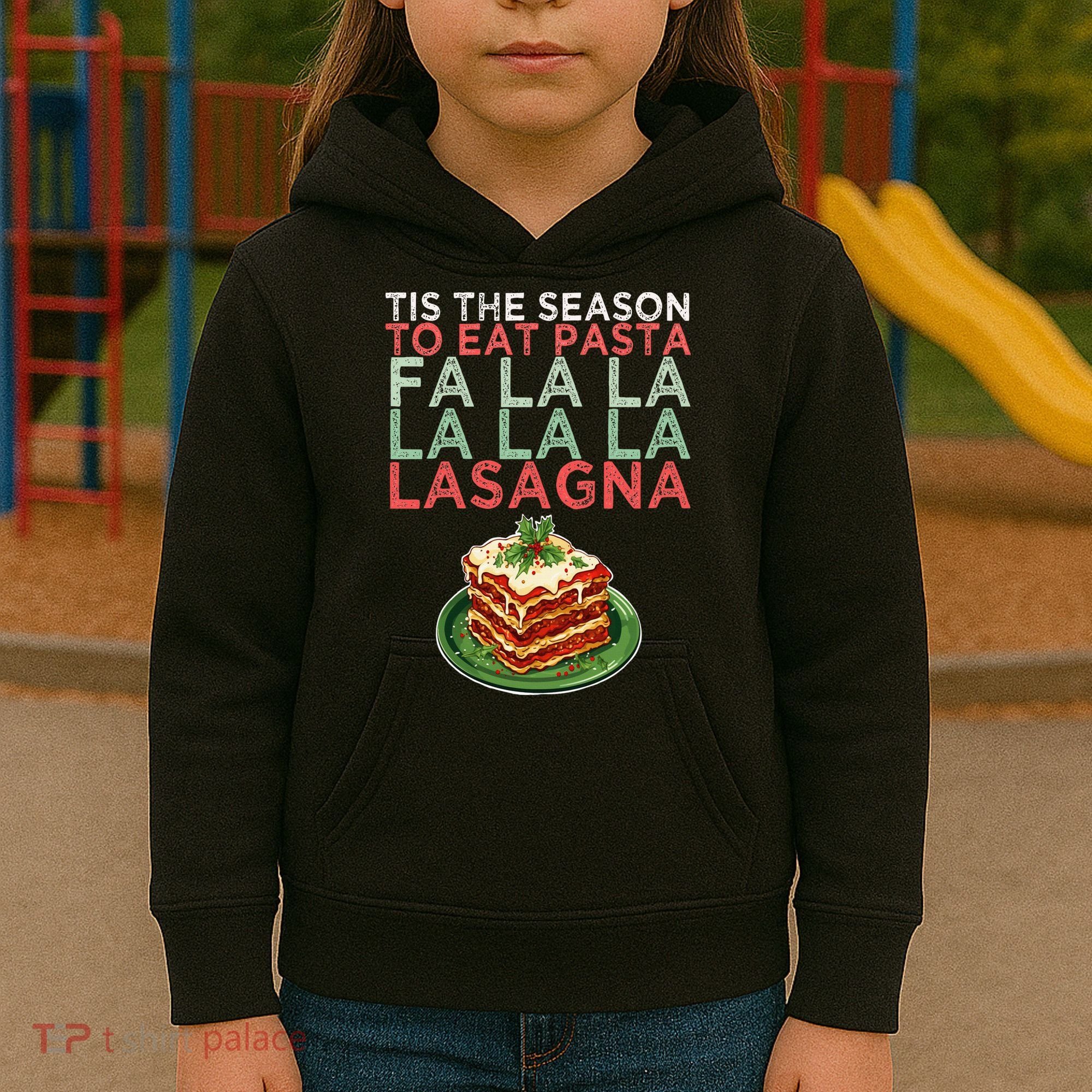 Christmas Fa la Lasagna Pasta Holidays Kids Hoodie