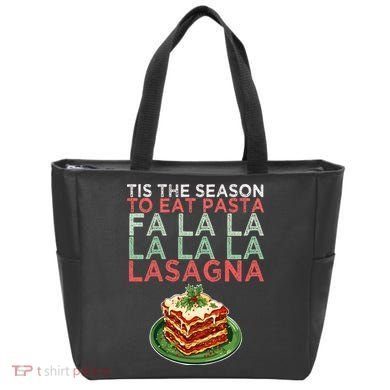 Christmas Fa la Lasagna Pasta Holidays Tote Bag