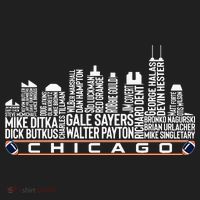 Chicago Football Legend Chicago Skyline Comfort Colors Heavyweight Long Sleeve T-Shirt thumb 2
