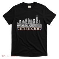 Chicago Football Legend Chicago Skyline T-Shirt thumb 0