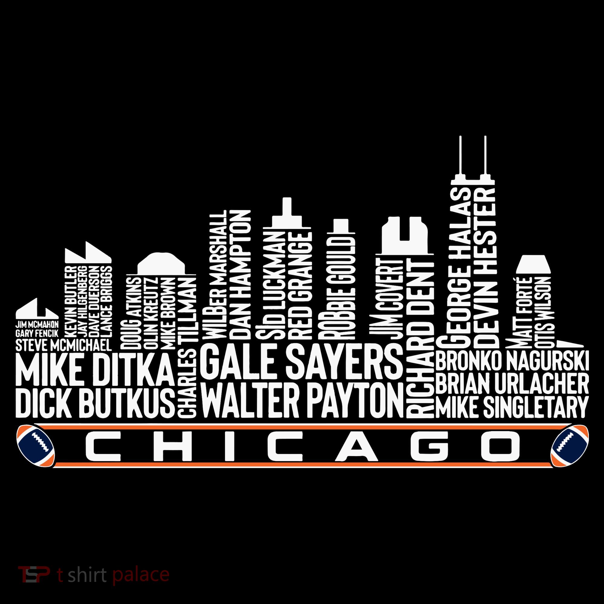 Chicago Football Legend Chicago Skyline Coffee Mug