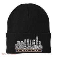 Chicago Football Legend Chicago Skyline Beanie thumb 0