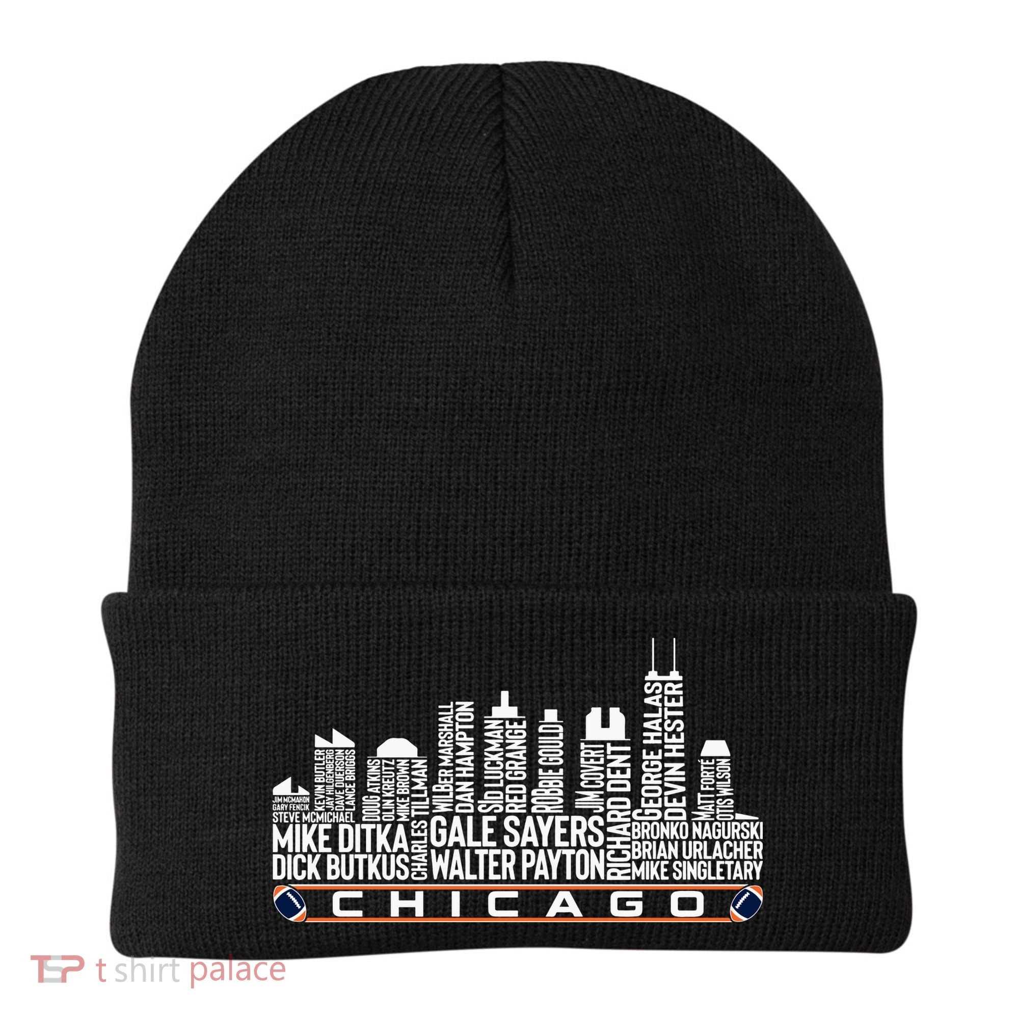 Chicago Football Legend Chicago Skyline Beanie