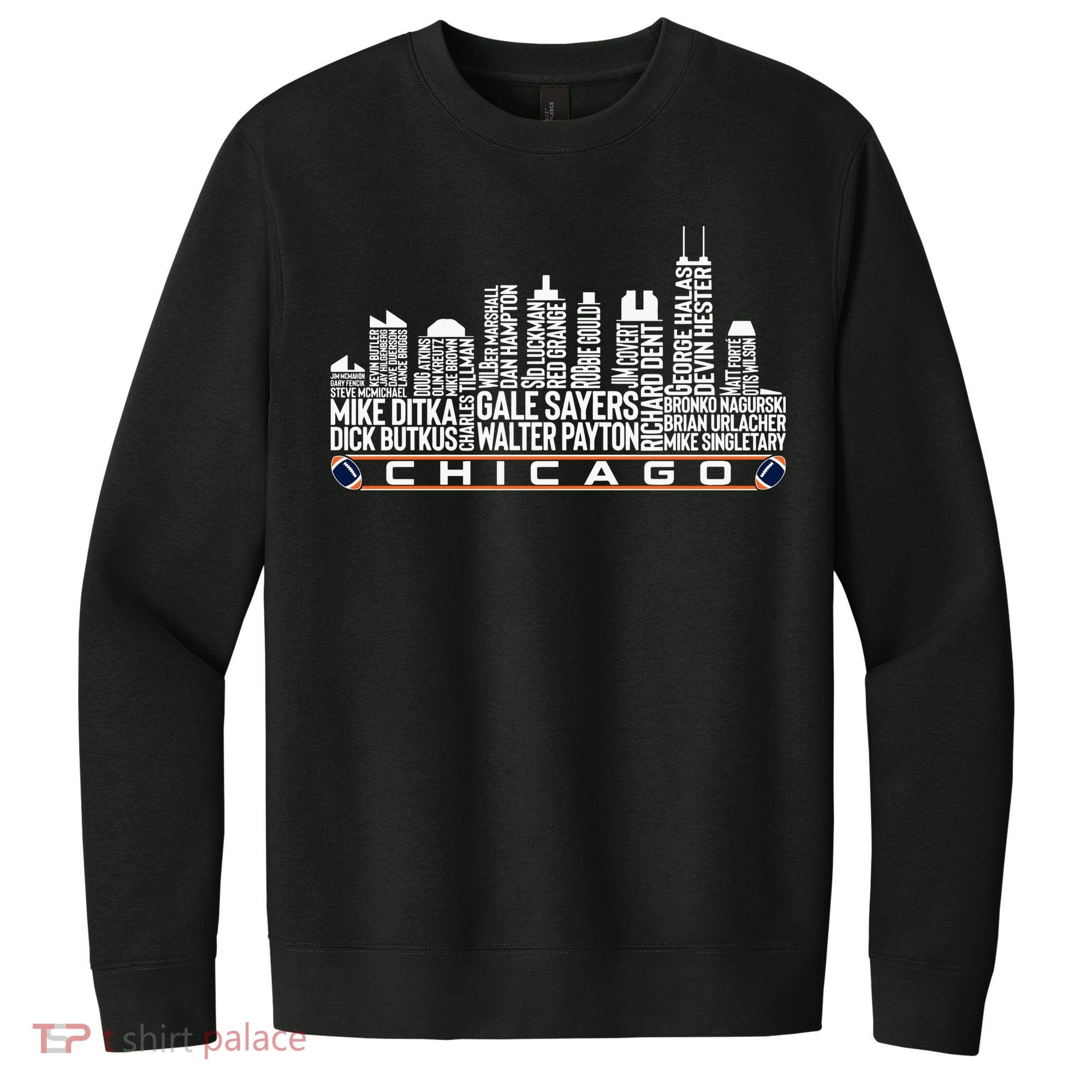 Chicago Football Legend Chicago Skyline V.I.T. Fleece Crew Sweatshirt