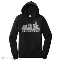 Chicago Football Legend Chicago Skyline Women's Hoodie thumb 0