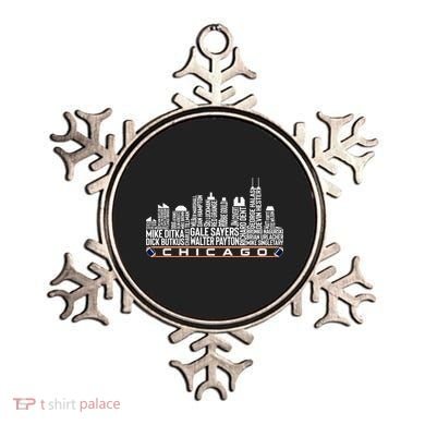 Chicago Football Legend Chicago Skyline Ornament