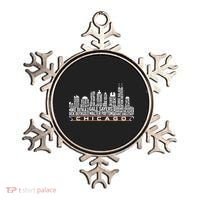 Chicago Football Legend Chicago Skyline Ornament thumb 0