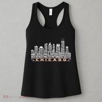 Chicago Football Legend Chicago Skyline Women's Tank Top thumb 3