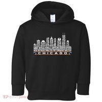 Chicago Football Legend Chicago Skyline Toddler Hoodie thumb 0