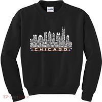 Chicago Football Legend Chicago Skyline Kids Sweatshirt thumb 0