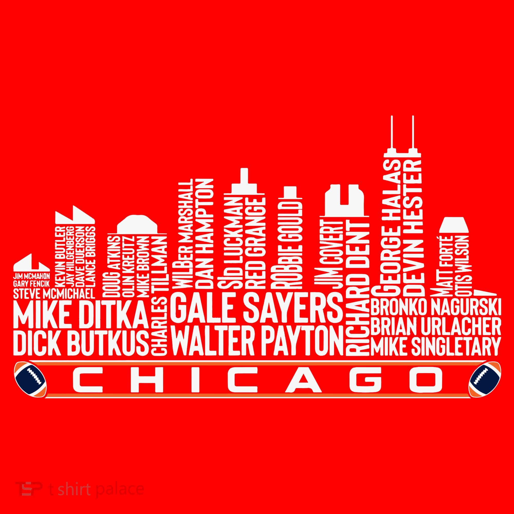 Chicago Football Legend Chicago Skyline Santa Hat