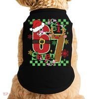 Christmas Funny Meme Six Seven 67 Doggie Tank thumb 0