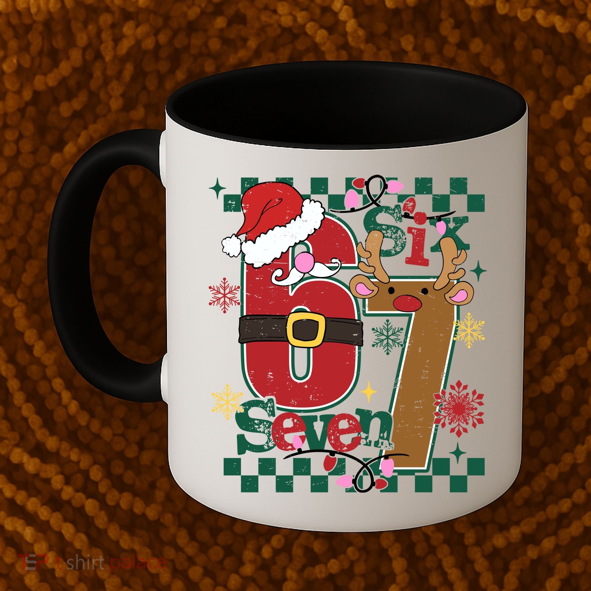 Christmas Funny Meme Six Seven 67 Coffee Mug