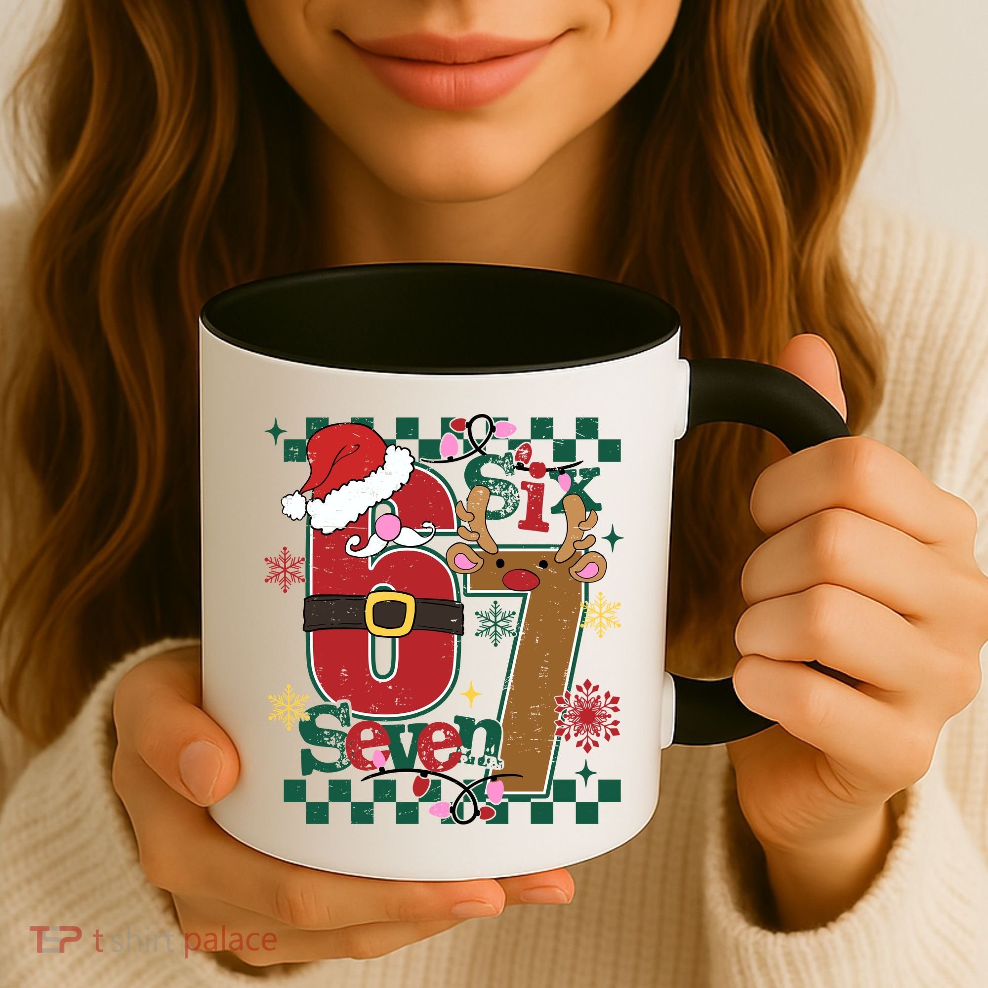 Christmas Funny Meme Six Seven 67 Coffee Mug
