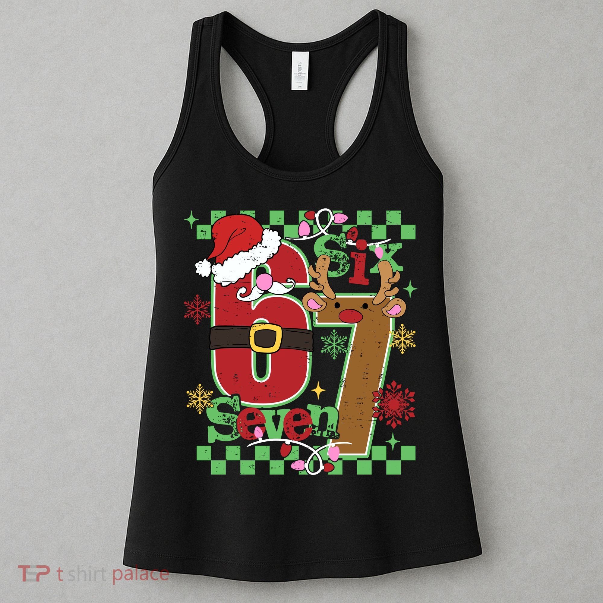 Christmas Funny Meme Six Seven 67 Women's Tank Top
