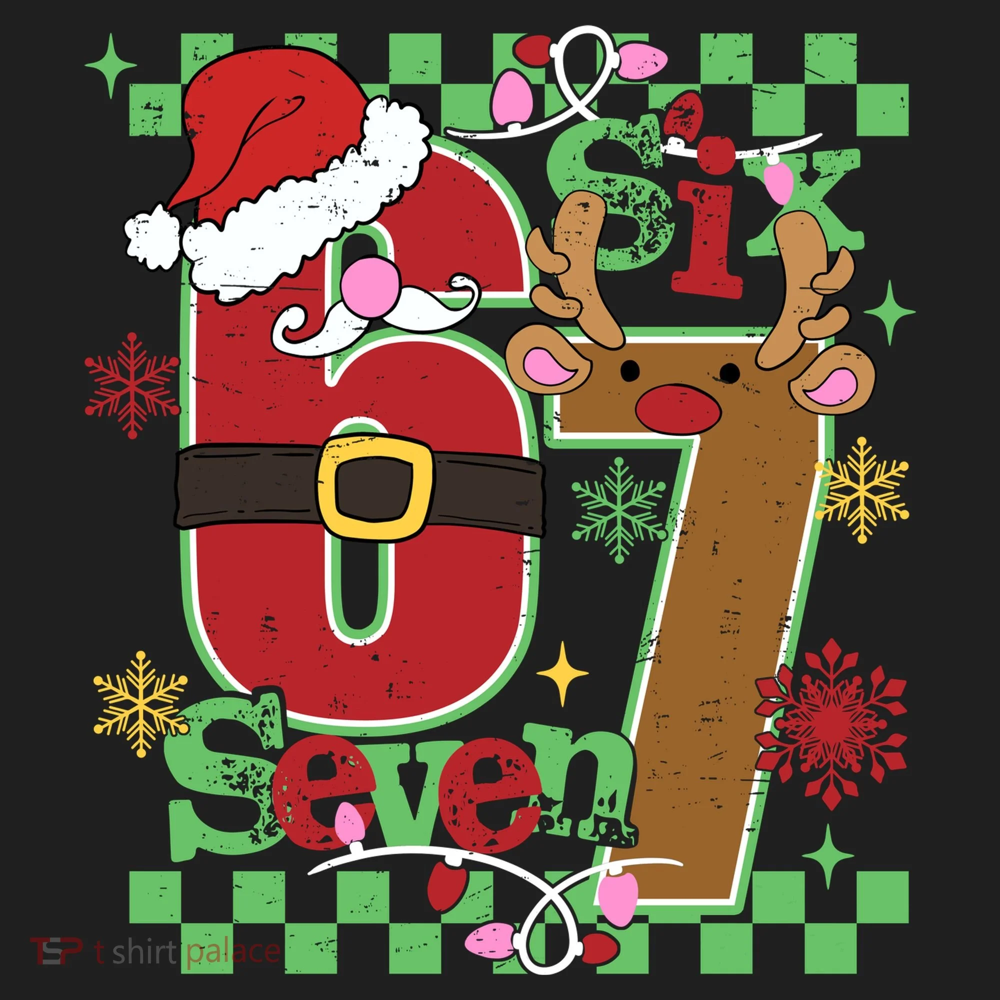 Christmas Funny Meme Six Seven 67 Hat