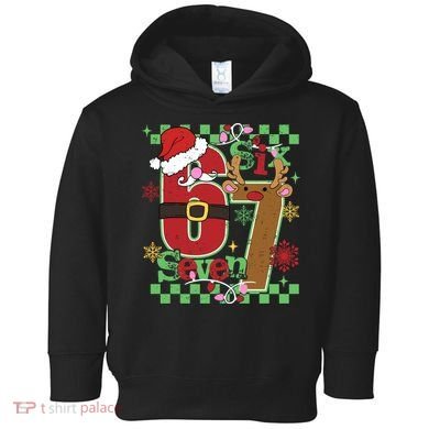 Christmas Funny Meme Six Seven 67 Toddler Hoodie