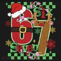 Christmas Funny Meme Six Seven 67 Toddler Hoodie thumb 2