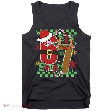 Christmas Funny Meme Six Seven 67 Tank Top