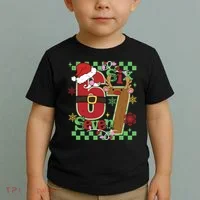 Christmas Funny Meme Six Seven 67 Toddler T-Shirt thumb 2