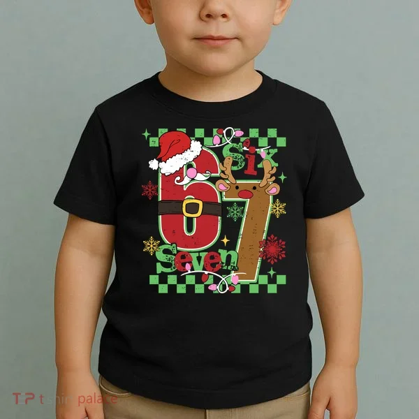 Christmas Funny Meme Six Seven 67 Toddler T-Shirt