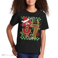 Christmas Funny Meme Six Seven 67 Kids T-Shirt thumb 2