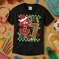 Christmas Funny Meme Six Seven 67 Kids T-Shirt thumb 3
