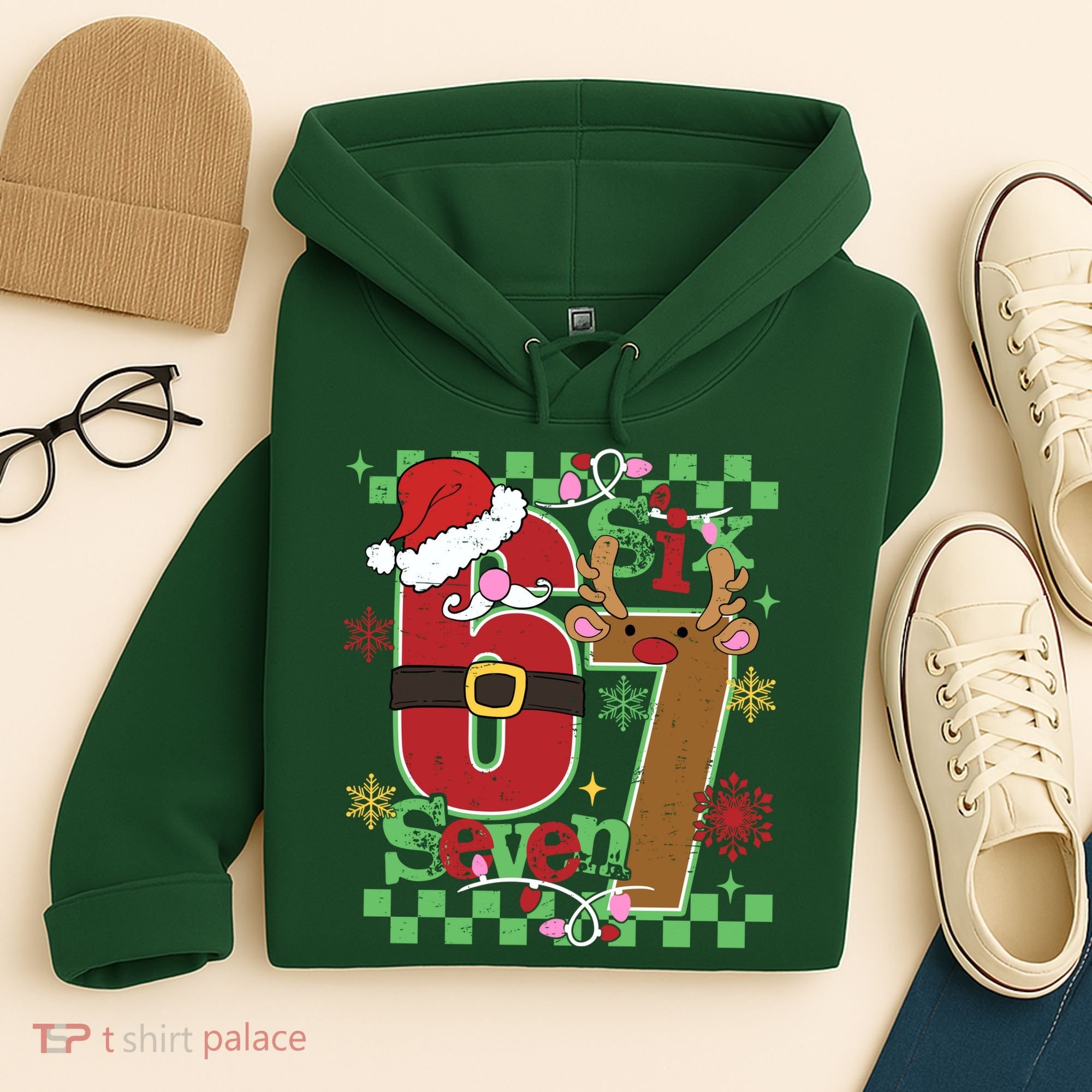 Christmas Funny Meme Six Seven 67 Hoodie