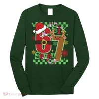 Christmas Funny Meme Six Seven 67 Long Sleeve Shirt thumb 0