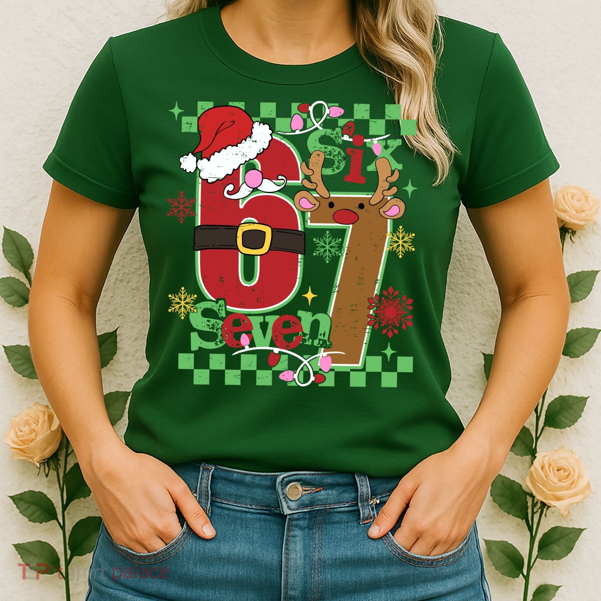 Christmas Funny Meme Six Seven 67 Women's T-Shirt