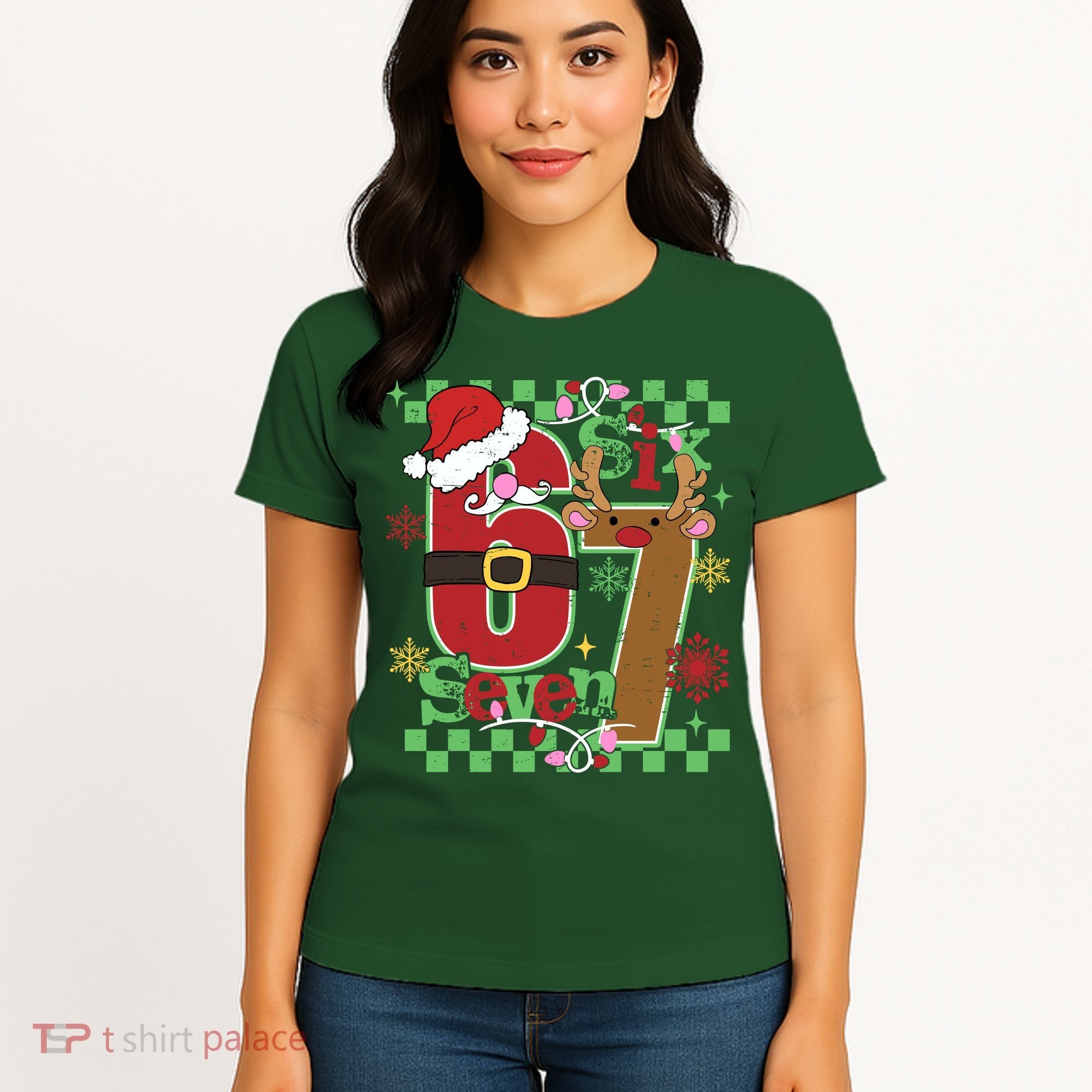 Christmas Funny Meme Six Seven 67 Women's T-Shirt