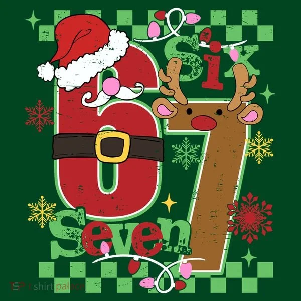 Christmas Funny Meme Six Seven 67 Women's T-Shirt