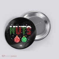 ChestNuts Funny Matching Chestnuts Christmas Couples Nuts Button thumb 0