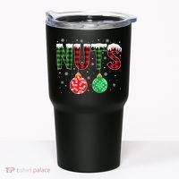 ChestNuts Funny Matching Chestnuts Christmas Couples Nuts Tumbler thumb 0