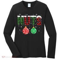 ChestNuts Funny Matching Chestnuts Christmas Couples Nuts Women's Long Sleeve Shirt thumb 0