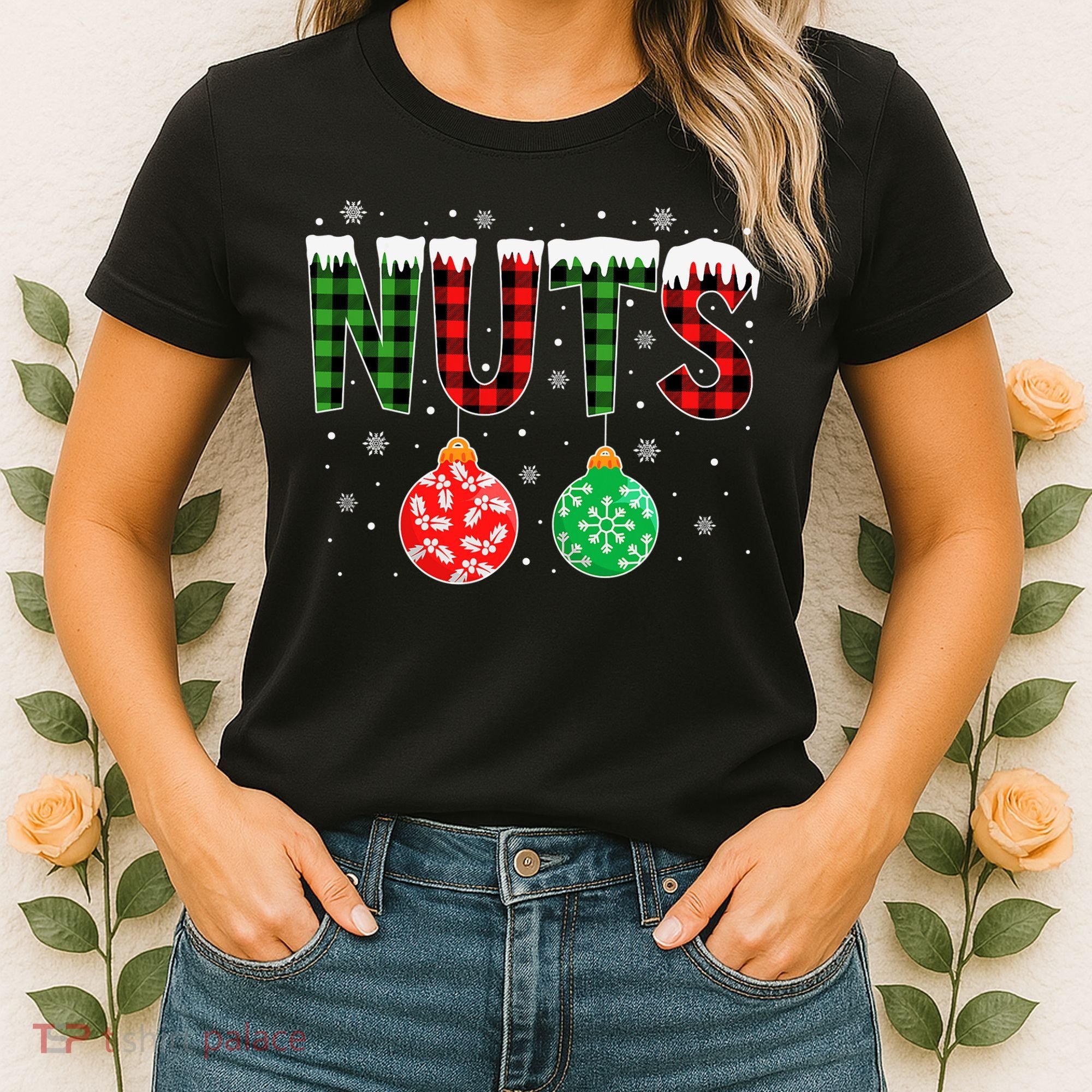 ChestNuts Funny Matching Chestnuts Christmas Couples Nuts Women's T-Shirt