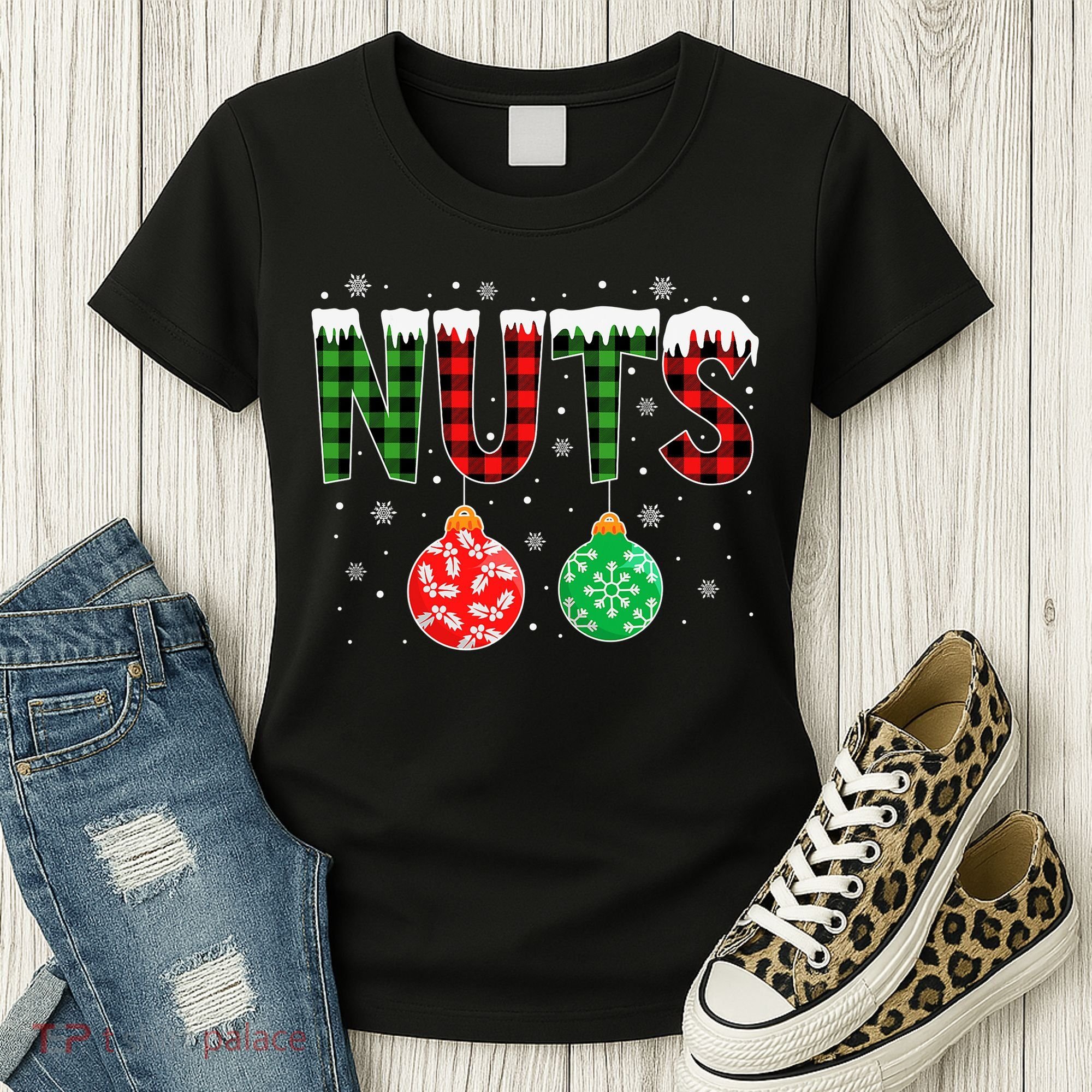 ChestNuts Funny Matching Chestnuts Christmas Couples Nuts Women's T-Shirt