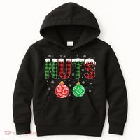ChestNuts Funny Matching Chestnuts Christmas Couples Nuts Kids Hoodie thumb 0