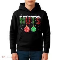 ChestNuts Funny Matching Chestnuts Christmas Couples Nuts Kids Hoodie thumb 4