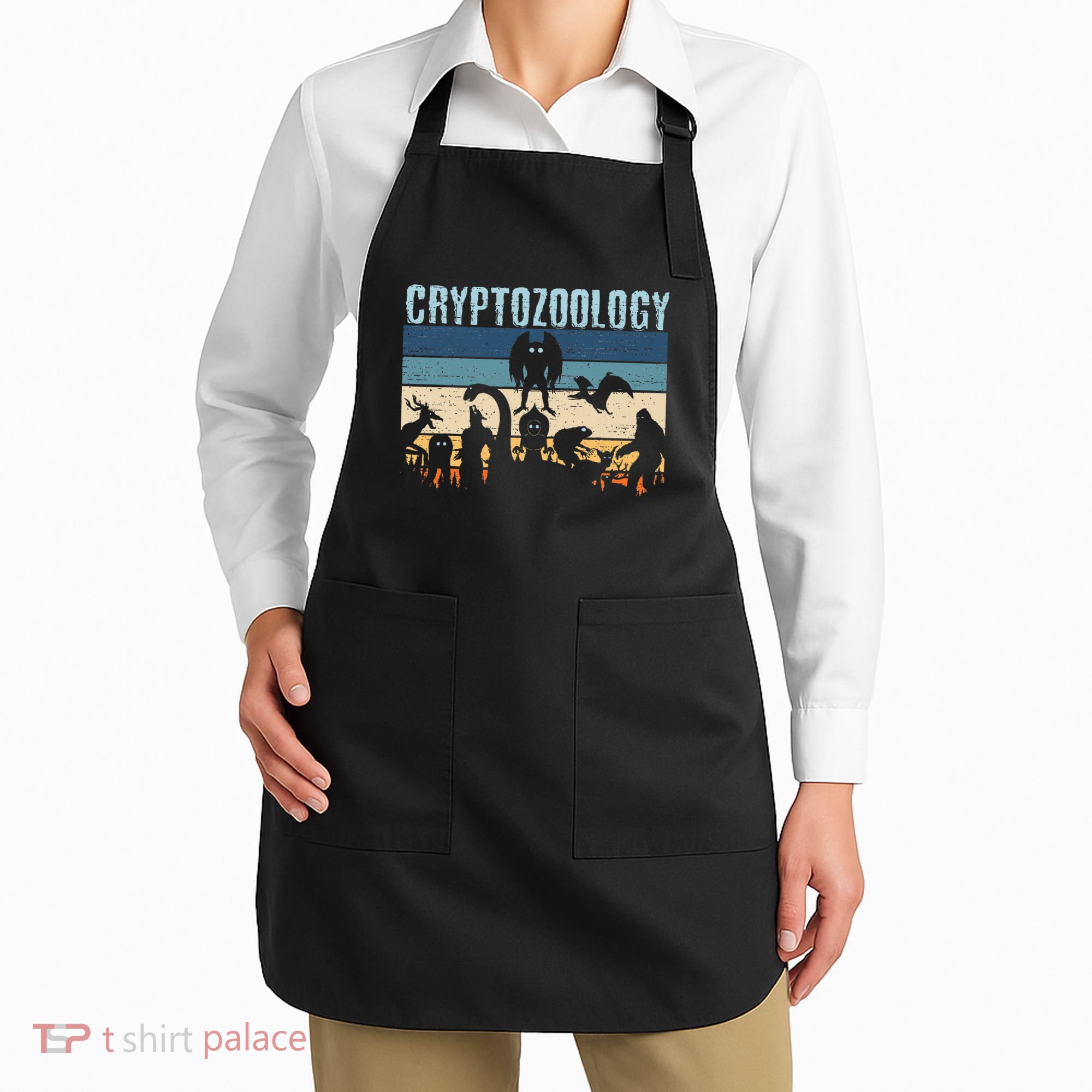 Cryptid Fantasy Monsters Mythical Creatures! Cryptozoology Apron