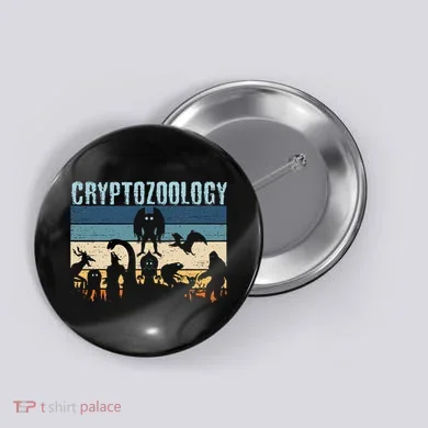 Cryptid Fantasy Monsters Mythical Creatures! Cryptozoology Button