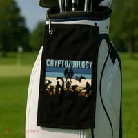 Cryptid Fantasy Monsters Mythical Creatures! Cryptozoology Golf Towel thumb 2