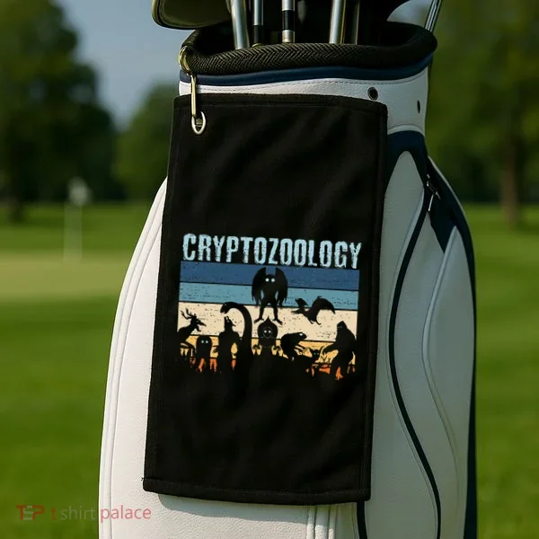 Cryptid Fantasy Monsters Mythical Creatures! Cryptozoology Golf Towel