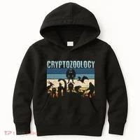 Cryptid Fantasy Monsters Mythical Creatures! Cryptozoology Kids Hoodie thumb 0