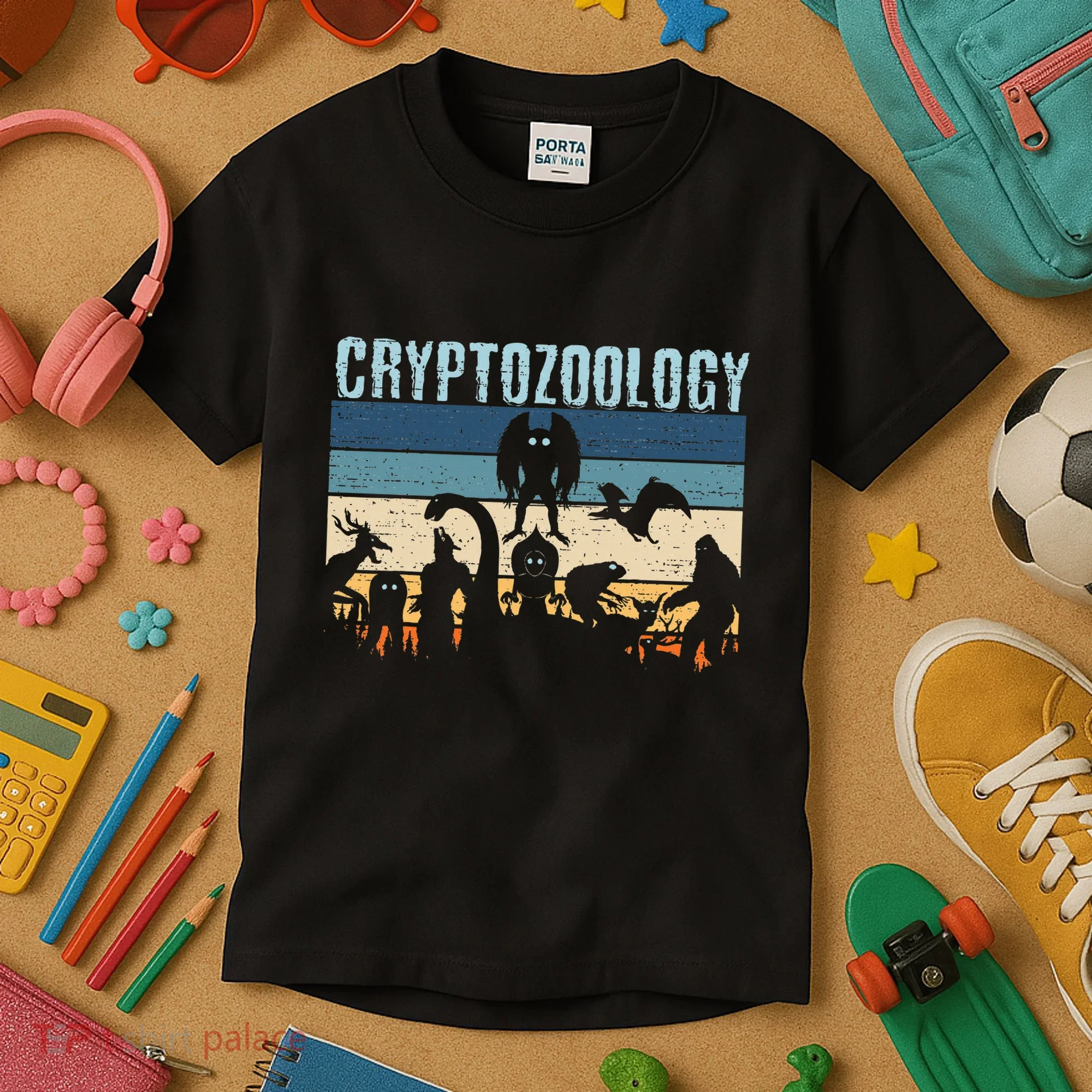 Cryptid Fantasy Monsters Mythical Creatures! Cryptozoology Kids T-Shirt