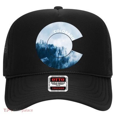 Colorado Flag Mountain Forest Rocky Mountain Colorado Gift Hat