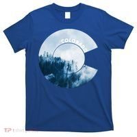Colorado Flag Mountain Forest Rocky Mountain Colorado Gift T-Shirt thumb 0