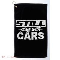 Car For Men Still Plays With Cars, Mechanic Golf Towel thumb 0