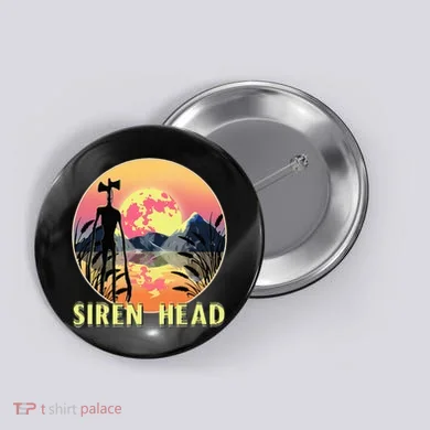 Cryptid Full Moon And Siren Head Button